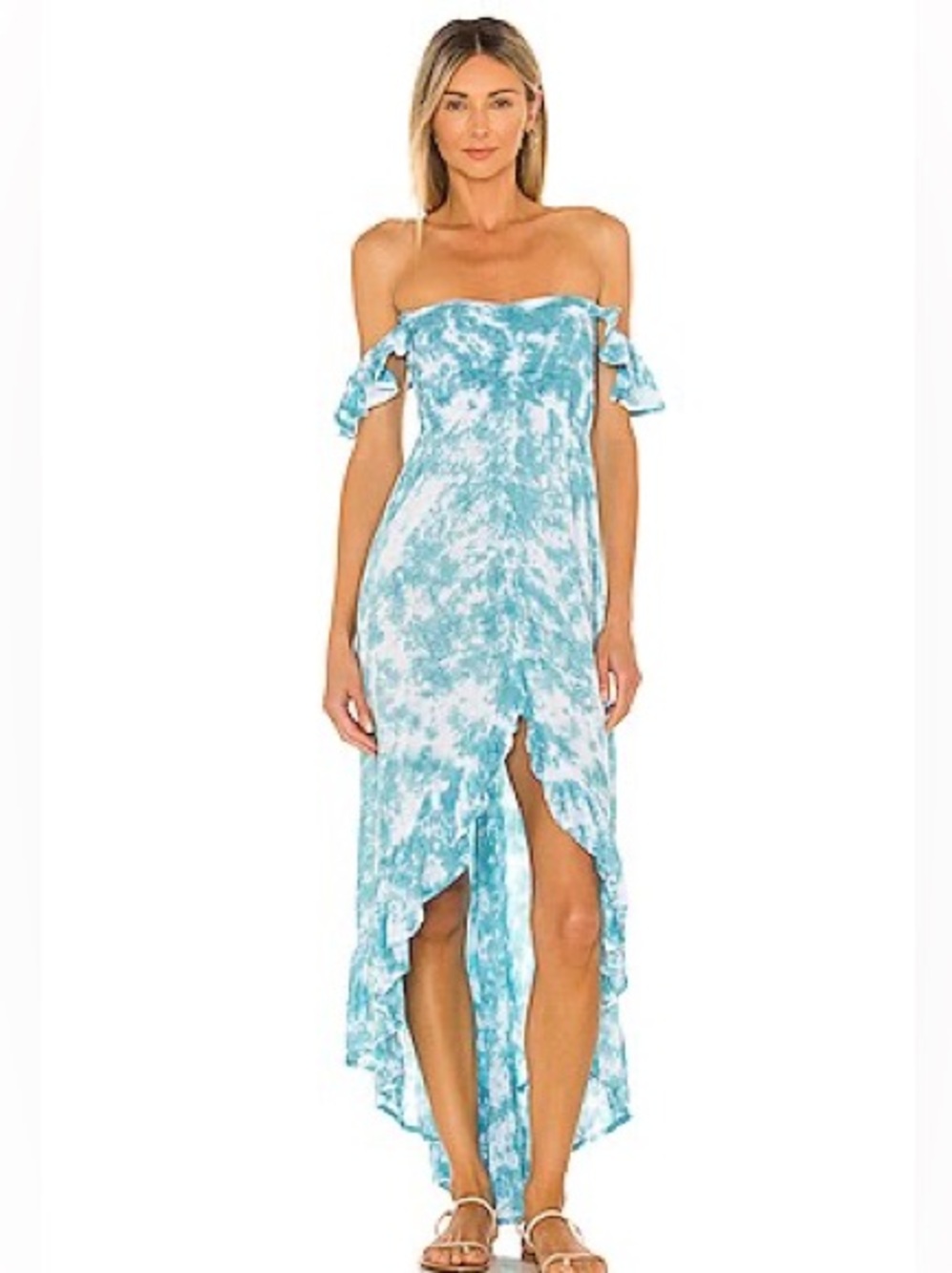 Tiare Hawaii Brooklyn Dress in Smoke Tosca & White OSFM